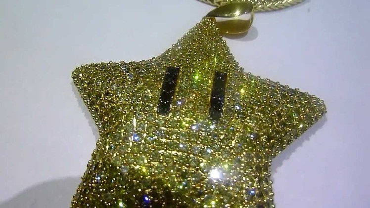Custom INVINCIBILITY STAR! Thanks to my customer for the lab made pendant purchase! Hip Hop Jewelry