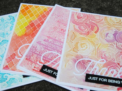 Distress Inks 101: Quick and Easy Watercolour Cards