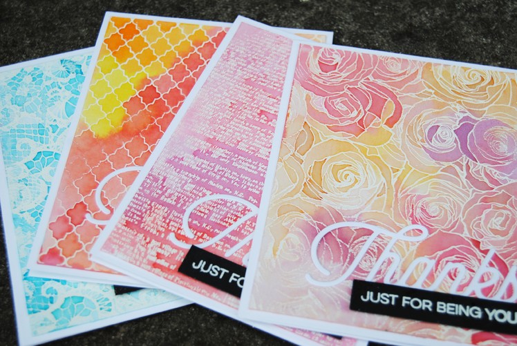 Distress Inks 101: Quick and Easy Watercolour Cards