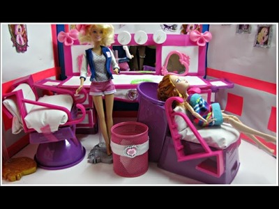 DIY a Doll Hair Salon - Shampoo Chair-  how to make toys out of plastic - Doll Crafts