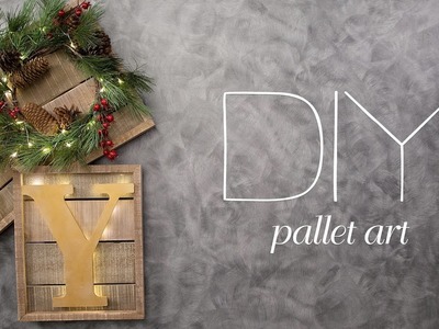 DIY Christmas Pallet Sign