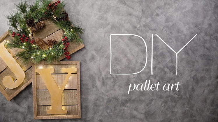 DIY Christmas Pallet Sign