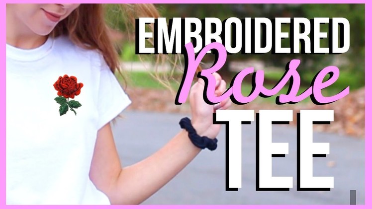 DIY Embroidered Patch Tee (easier than it looks!!)