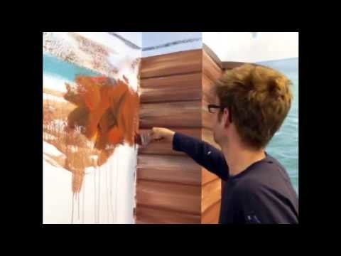 Easiest way to paint wood effect - Mural Joe