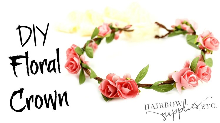 Floral Crown Tutorial - Baby Flower Crown - Hairbow Supplies, Etc.