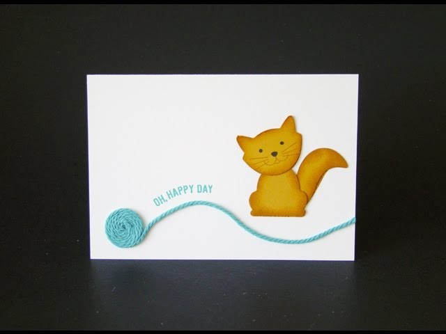 Foxy Friends Cat Note Card
