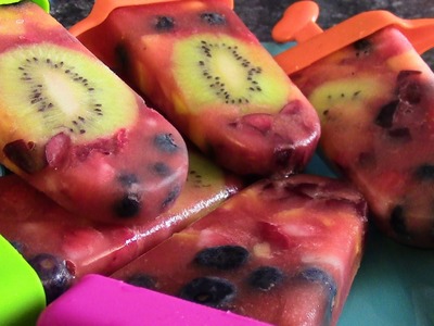 Fresh Fruit Popsicles!  A easy treat for the hot summer heat!
