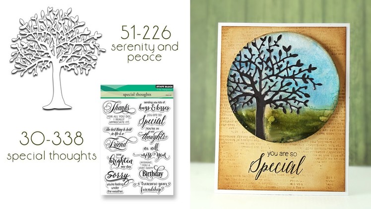 Grungy Watercolor Backgrounds with Creative Dies
