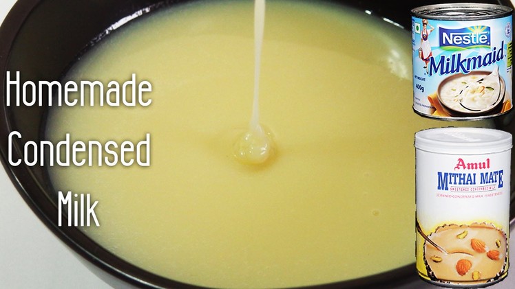 Homemade Condensed Milk Recipe - Basic Recipes | Made using Milk