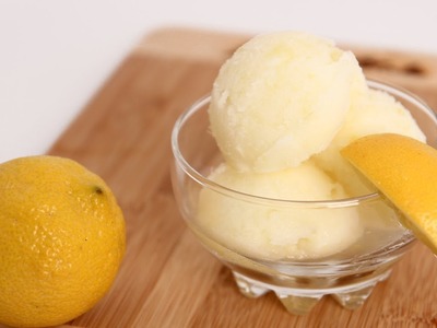Homemade Lemon Sorbet Recipe - Laura Vitale - Laura in the Kitchen Episode 612