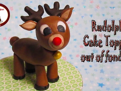 How to make Rudolph the Reindeer out of fondant Cake Topper