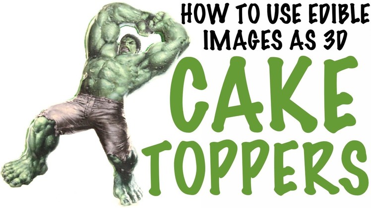 How to use EDIBLE IMAGES AS 3D CAKE TOPPERS! | Its A Piece Of Cake