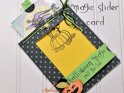 Magic slider card + halloween