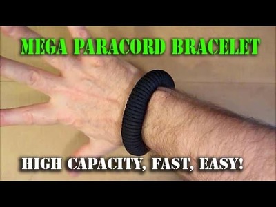 MEGA Paracord Survival Bracelet: UNLIMITED CORD CAPACITY!