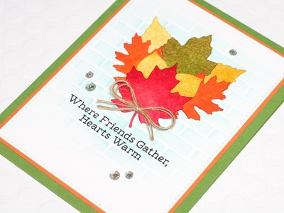 MFTv - Distressed Leaves Fall Card