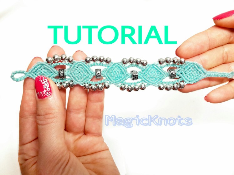 Micro macrame Frozen bracelet tutorial