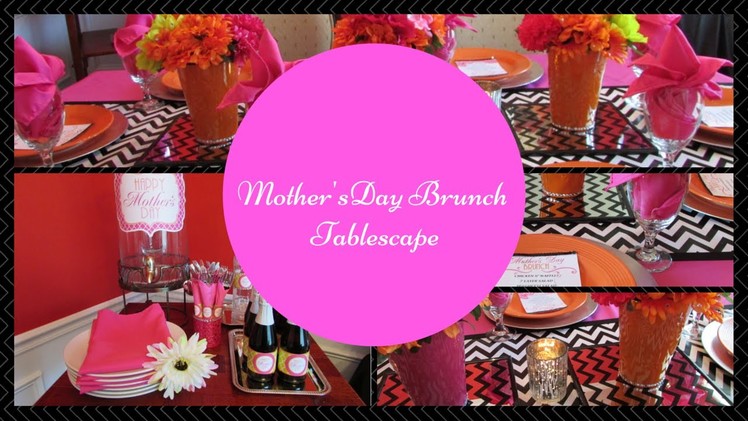 ***Mother's Day Brunch Tablescape***   Dollar Tree Inspired