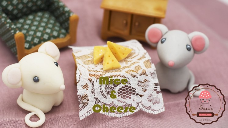 Mouse cake topper!  Easy! Simple! Cute! Poke style!