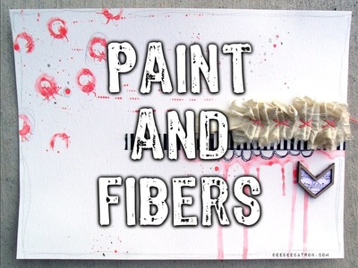 Paint & Fibers Art Journaling Page