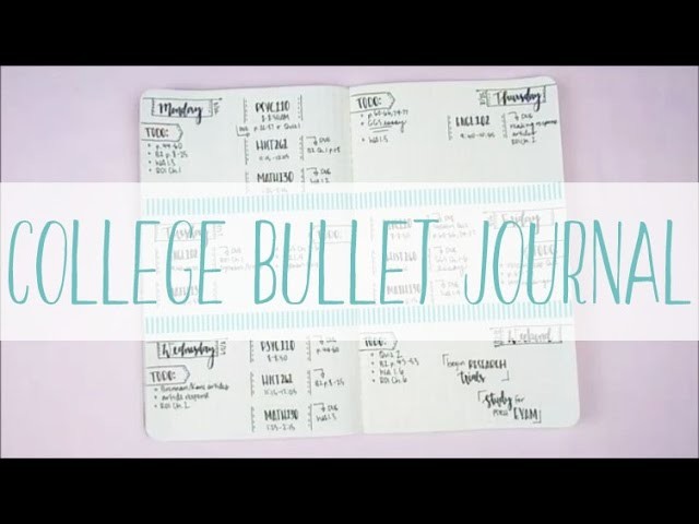 Plan with Me. College Bullet Journal