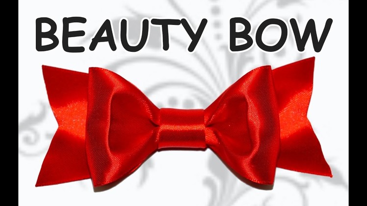 Ribbon bow diy. diy Crafts. bow diy.  DIY beauty and easy