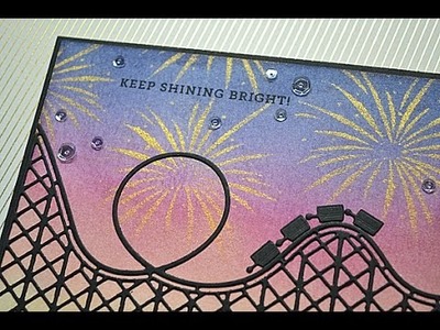 Simon Says Stamp card kit - Rollercoasters & Fireworks