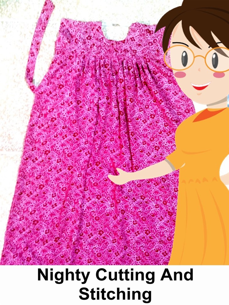 Simple Nighty Cutting And Stitching - Tailoring With Usha