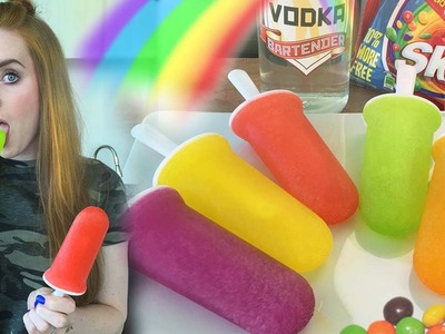 Skittles Vodka Popsicles - Tipsy Bartender