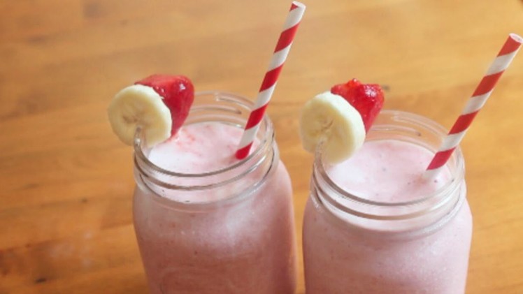 Strawberry Banana Smoothie | 4 ingredients