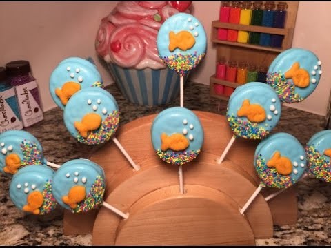 Under The Sea Gold Fish Oreo Cookie Pop(How To)