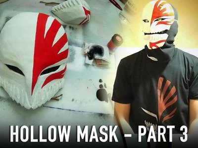 #117.3: Hollow Mask Part 3 - Paint & Lenses | Bleach Ichigo | Costume Prop How To | Dali DIY