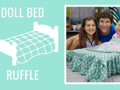Basic Doll Bed Ruffle with Ruby Appell
