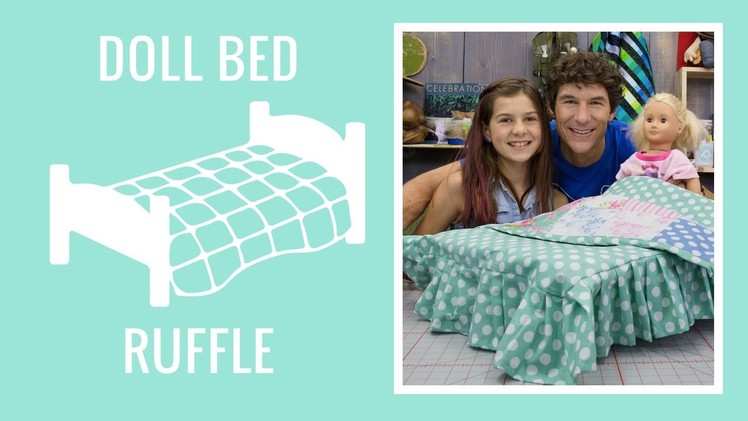 Basic Doll Bed Ruffle with Ruby Appell