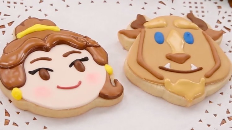 Beauty and the Beast Cookies | #DisneyEmojiBlitz | Disney Family