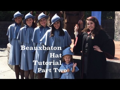 Beauxbaton Hat Tutorial Part 2 (Inexpensive Harry Potter Cosplay)