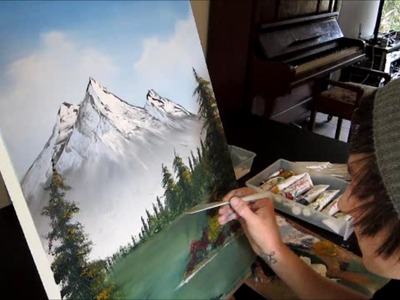 Bob Ross Style Painting Relaxation HD