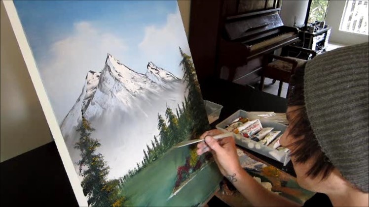 Bob Ross Style Painting Relaxation HD