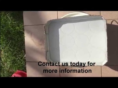 Clear Waterproofing Membrane on a cardboard box comparison shown
