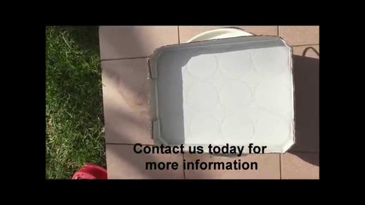Clear Waterproofing Membrane on a cardboard box comparison shown