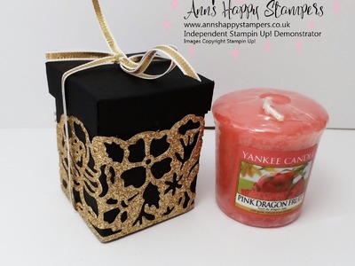 Detailed Floral Thinlits Box for small Yankee Candle