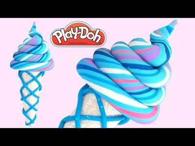 DIY How to Make Play Doh Frozen Candy Ice Cream Modelling Clay * RainbowLearning