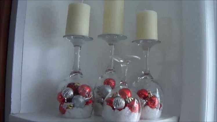 DIY: Wine Glass Candles