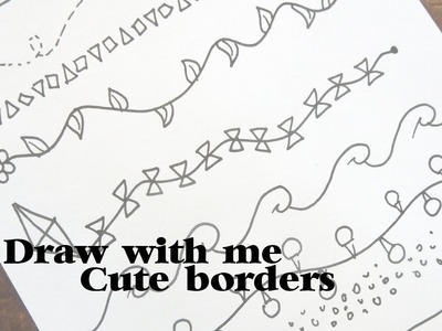Draw with me: Cute borders #1