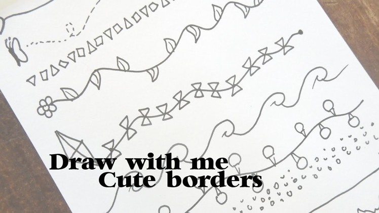 Draw with me: Cute borders #1