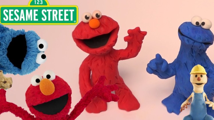 Elmo and Cookie Monster - Sesame Street | PLAY DOH | PLAY with CLAY