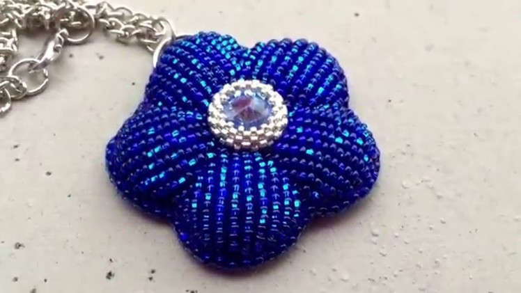 Embroidery Beaded Flower with swarovski cristal)