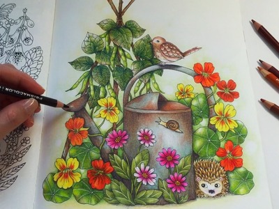 Farm Friends | BLOMSTERMANDALA Coloring Book | Prismacolor Premier Colored Pencils Coloring