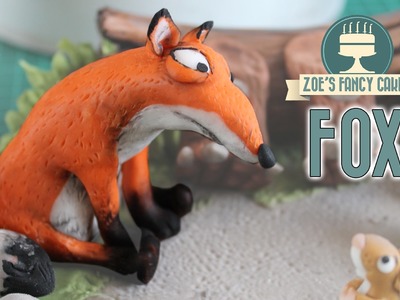 Fox cake topper from the Gruffalo