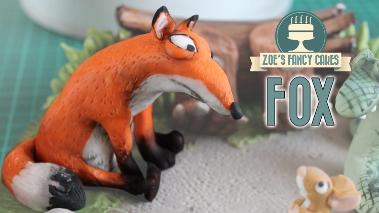 Fox cake topper from the Gruffalo