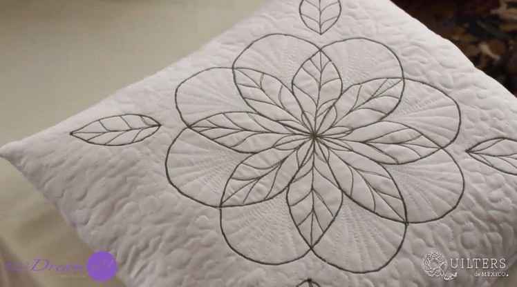 Free handed quilting pillow case - tutorial